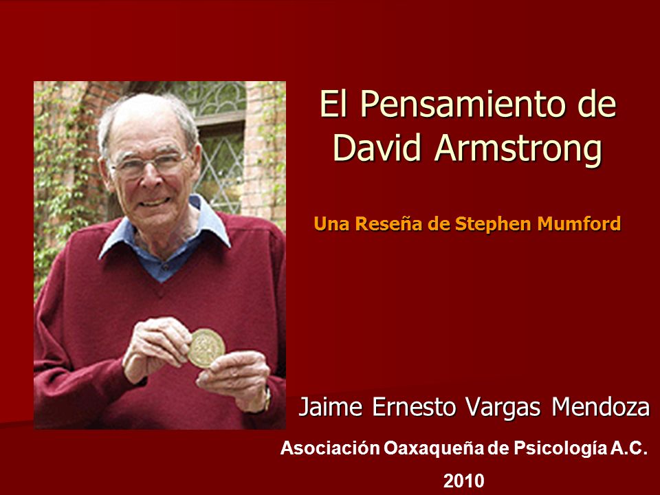 El Pensamiento de David Armstrong Una Reseña de Stephen Mumford