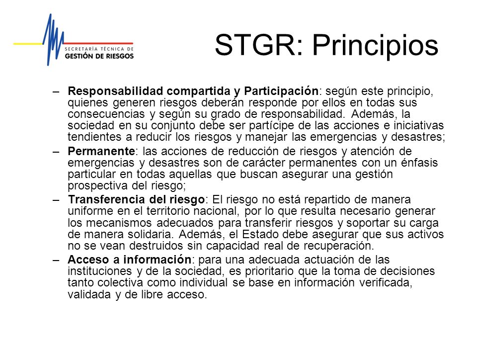 STGR: Principios