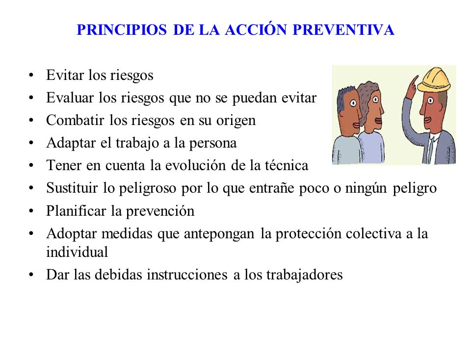 PRINCIPIOS DE LA ACCIÓN PREVENTIVA