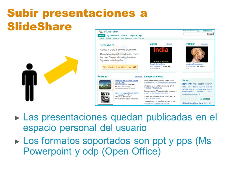 Subir presentaciones a SlideShare