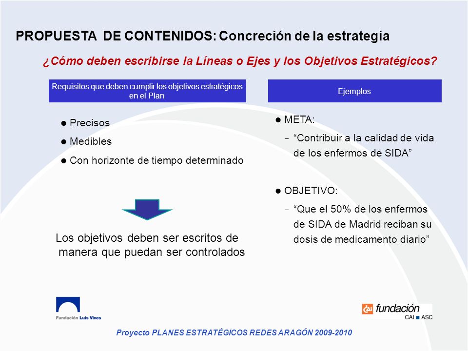 ¿Cómo deben escribirse la Líneas o Ejes y los Objetivos Estratégicos