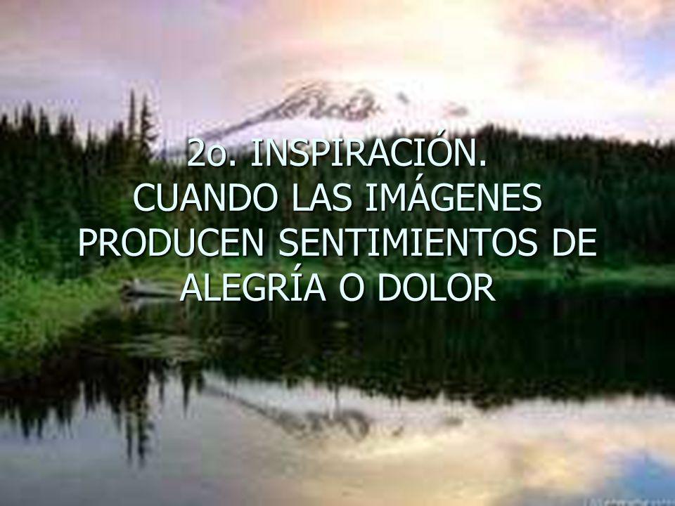 2o. INSPIRACIÓN. CUANDO LAS IMÁGENES PRODUCEN SENTIMIENTOS DE ALEGRÍA O DOLOR