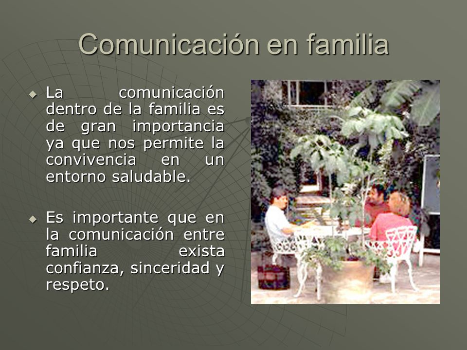 Comunicación en familia