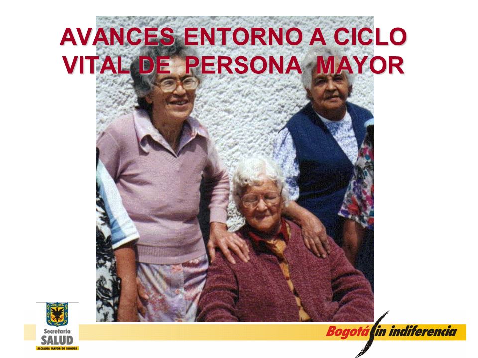 AVANCES ENTORNO A CICLO VITAL DE PERSONA MAYOR
