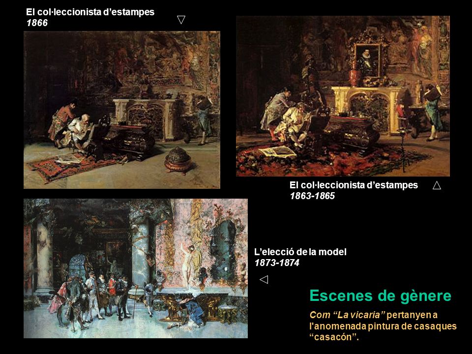 Escenes de gènere El col·leccionista d’estampes 1866