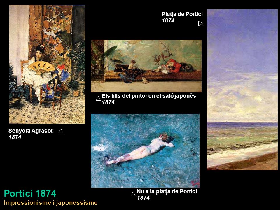 Portici 1874 Impressionisme i japonessisme Platja de Portici 1874