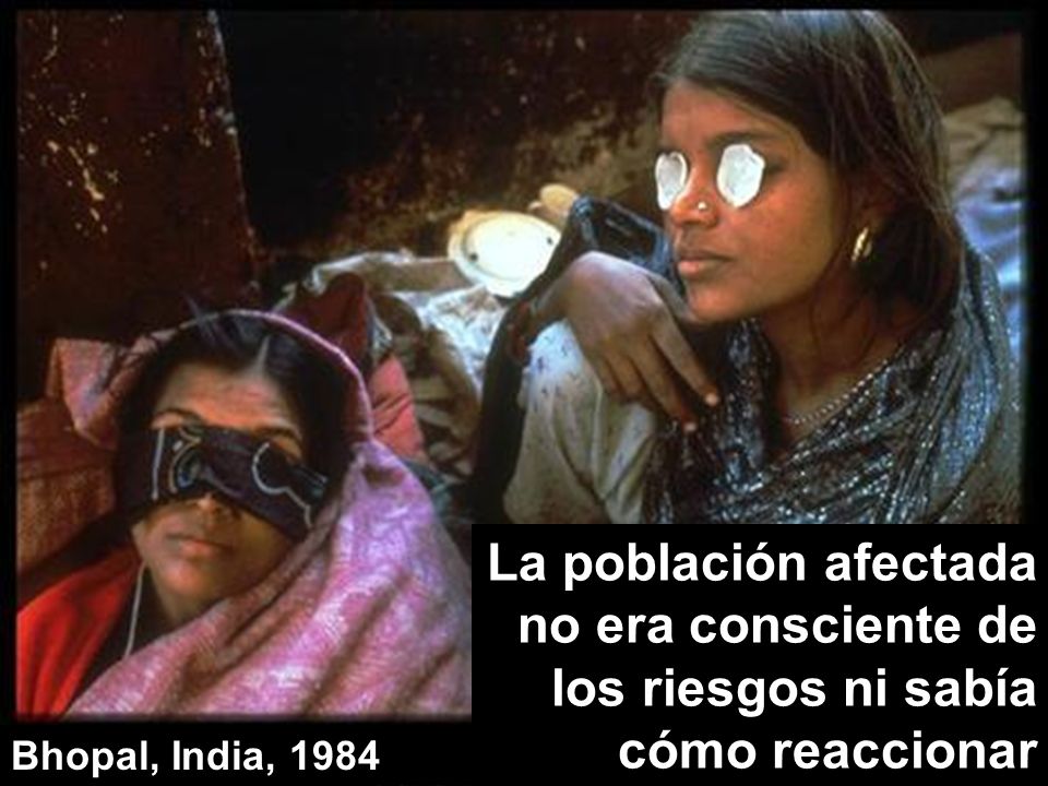 La población afectada no era consciente de los riesgos ni sabía cómo reaccionar