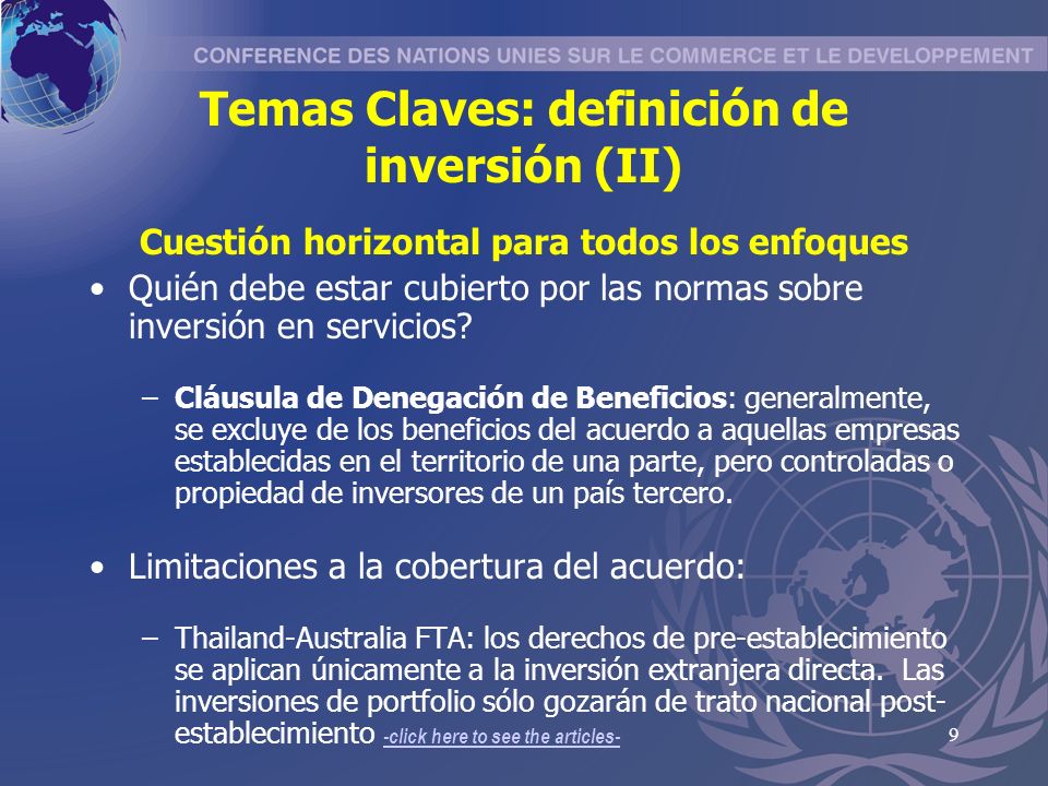 Temas Claves: definición de inversión (II)