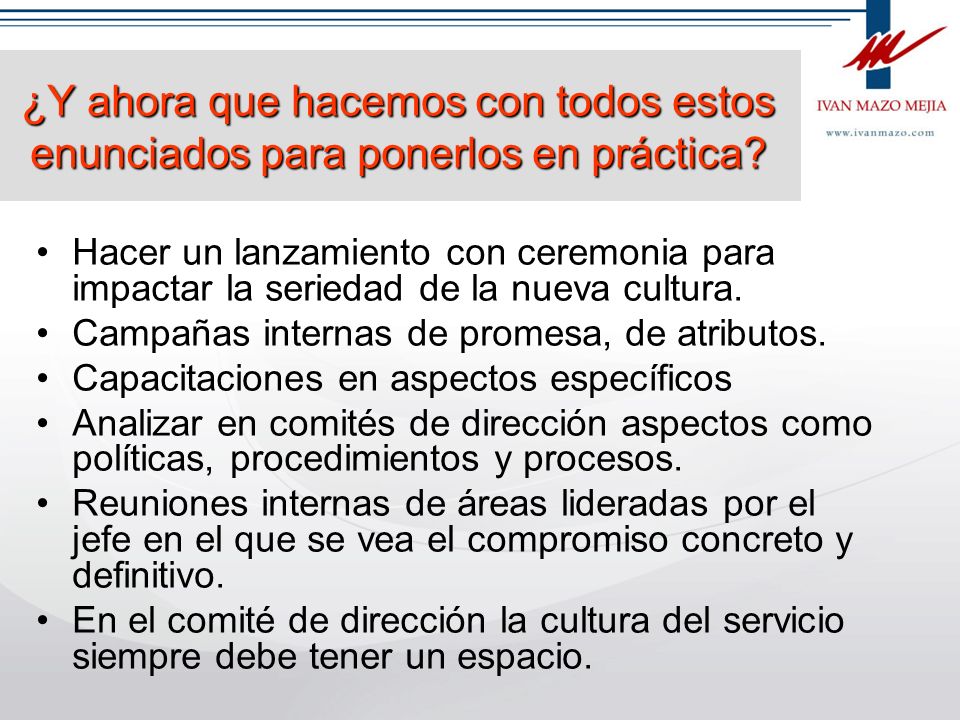 ¿Y ahora que hacemos con todos estos enunciados para ponerlos en práctica