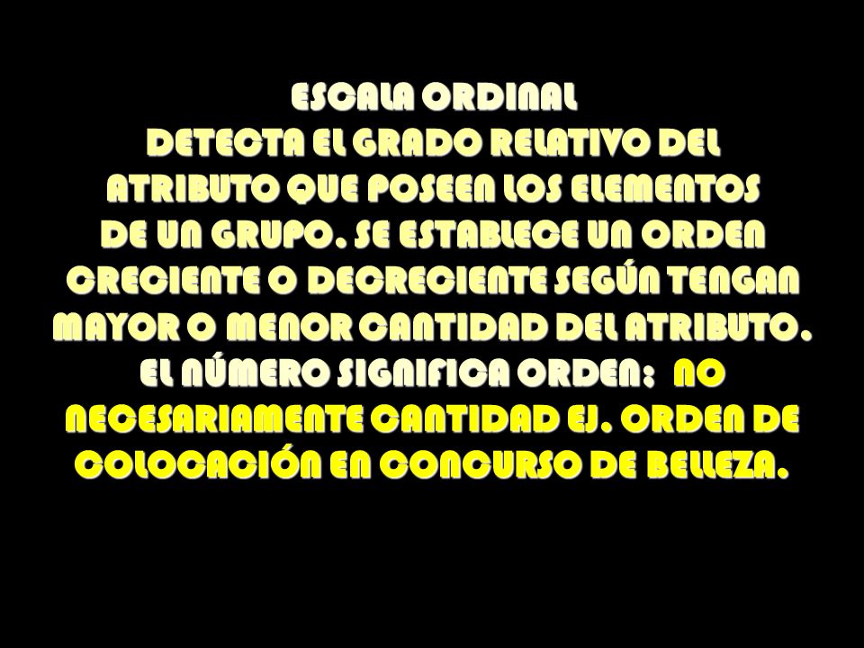 DETECTA EL GRADO RELATIVO DEL ATRIBUTO QUE POSEEN LOS ELEMENTOS