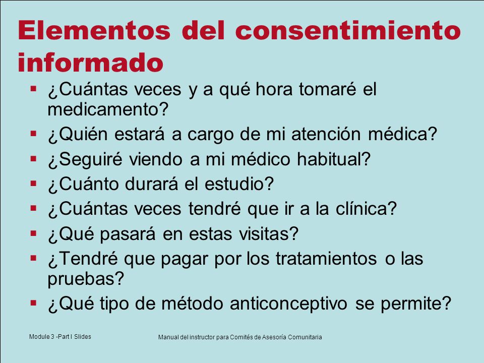 Manual del instructor para Comités de Asesoría Comunitaria