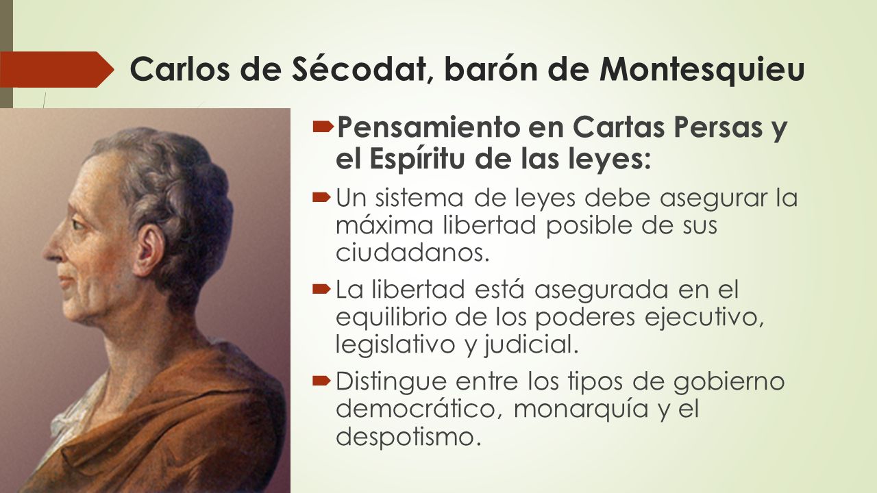 Carlos de Sécodat, barón de Montesquieu