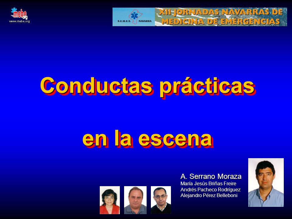 Conductas prácticas en la escena
