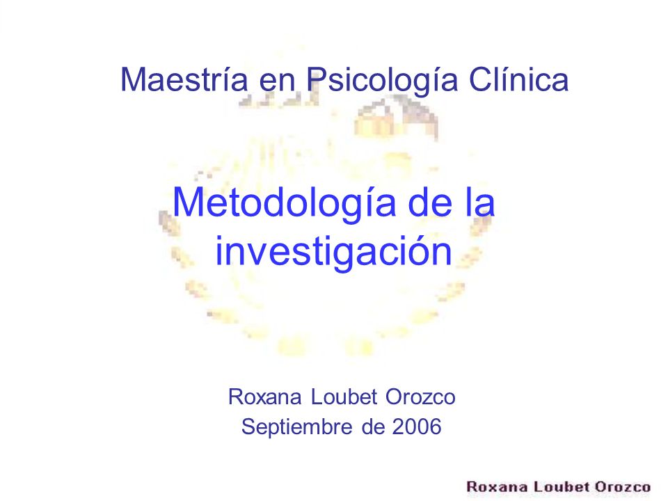 Metodología de la investigación