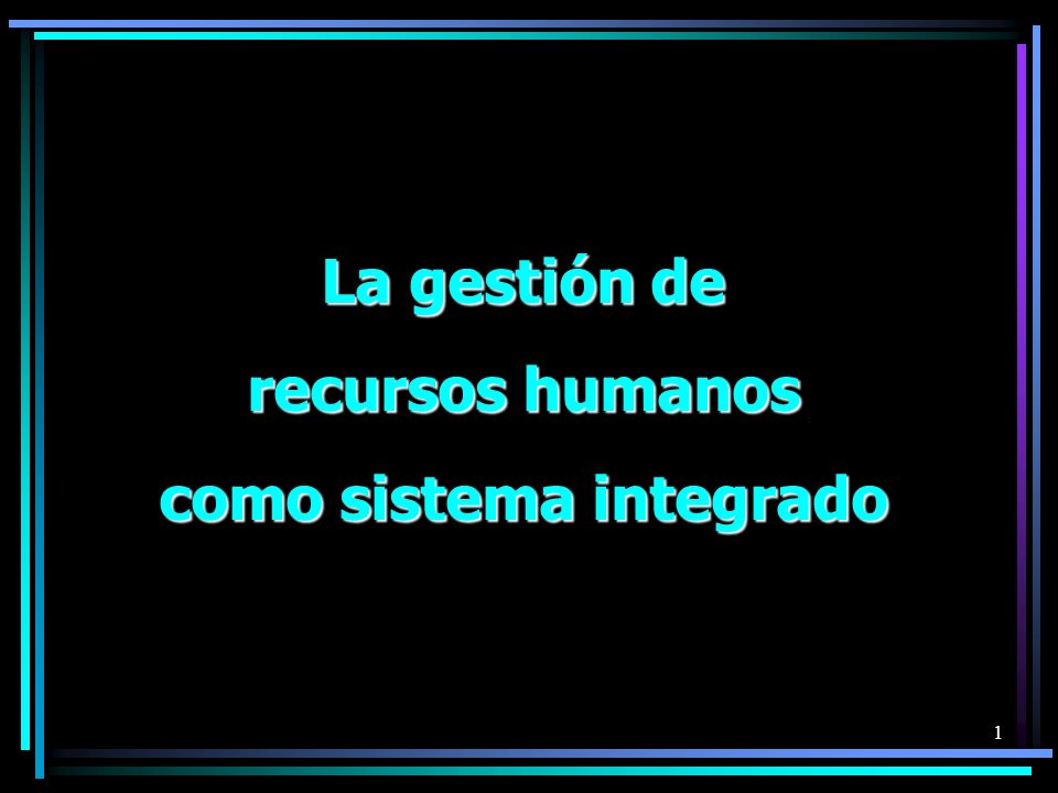 como sistema integrado