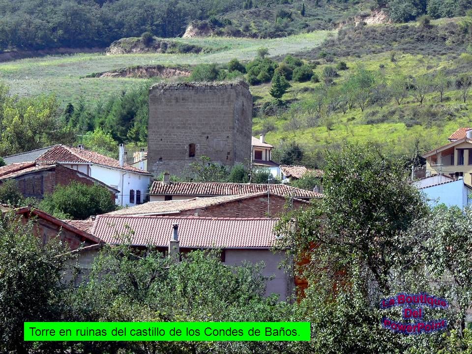 Torre en ruinas del castillo de los Condes de Baños.