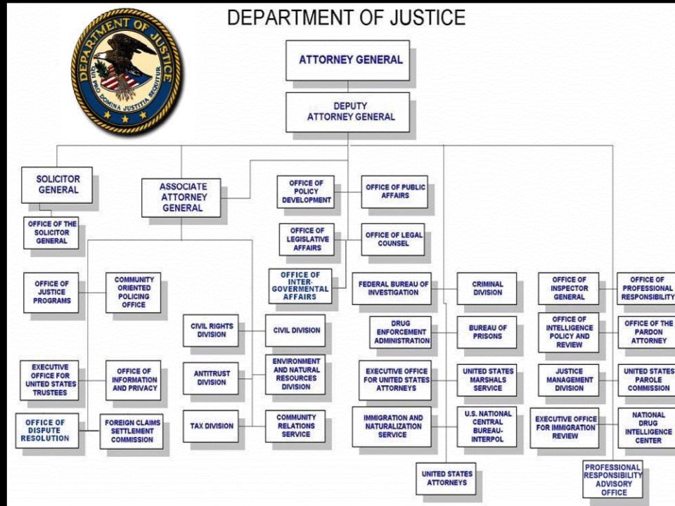 CIVIL RIGHTS ANTI-TRUST FBI DEA INS U.S. ATTORNEYS OFFICE CRIMINAL DIVISION