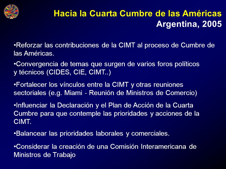 Hacia la Cuarta Cumbre de las Américas Argentina, 2005