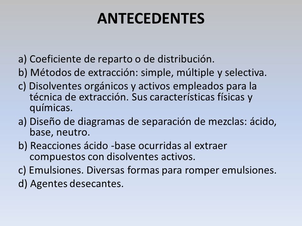 ANTECEDENTES a) Coeficiente de reparto o de distribución.