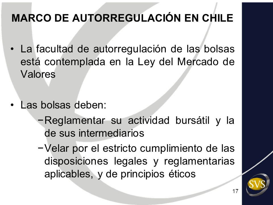 MARCO DE AUTORREGULACIÓN EN CHILE