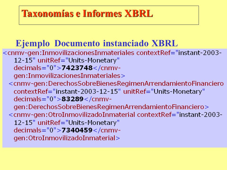 Taxonomías e Informes XBRL