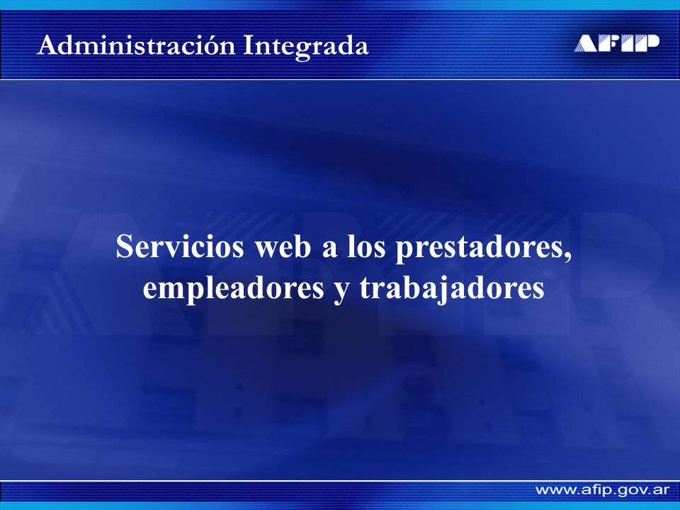 Servicios web a los prestadores, empleadores y trabajadores