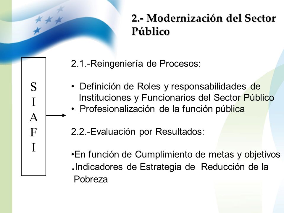 S I A F 2.- Modernización del Sector Público