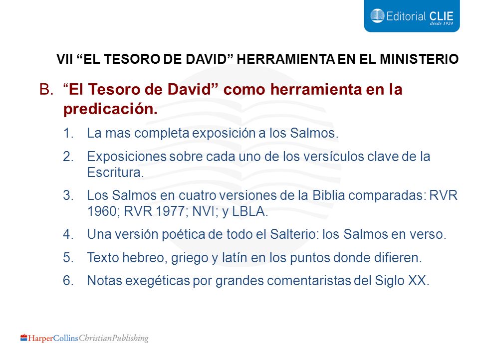 El Tesoro de David como herramienta en la predicación.