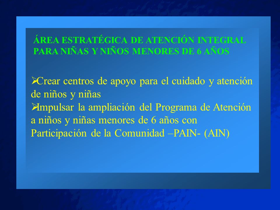 Crear centros de apoyo para el cuidado y atención de niños y niñas