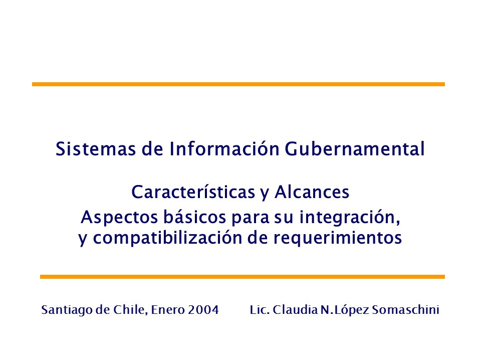 Sistemas de Información Gubernamental
