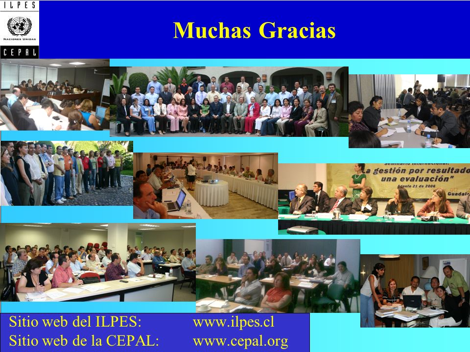 Muchas Gracias Sitio web del ILPES: