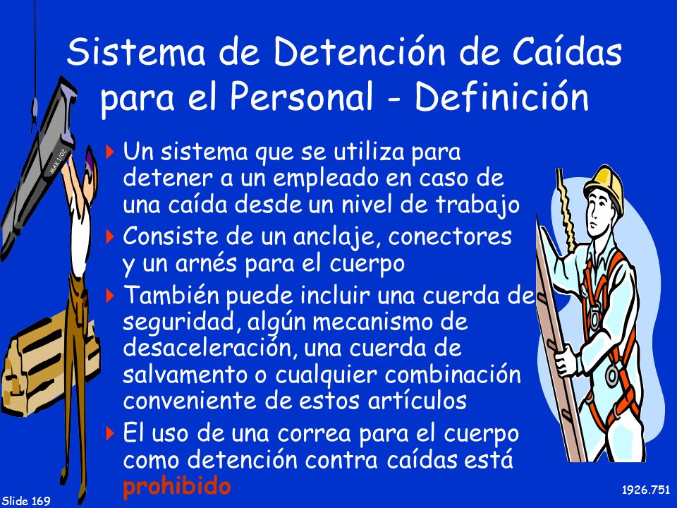 Sistema de Detención de Caídas para el Personal - Definición