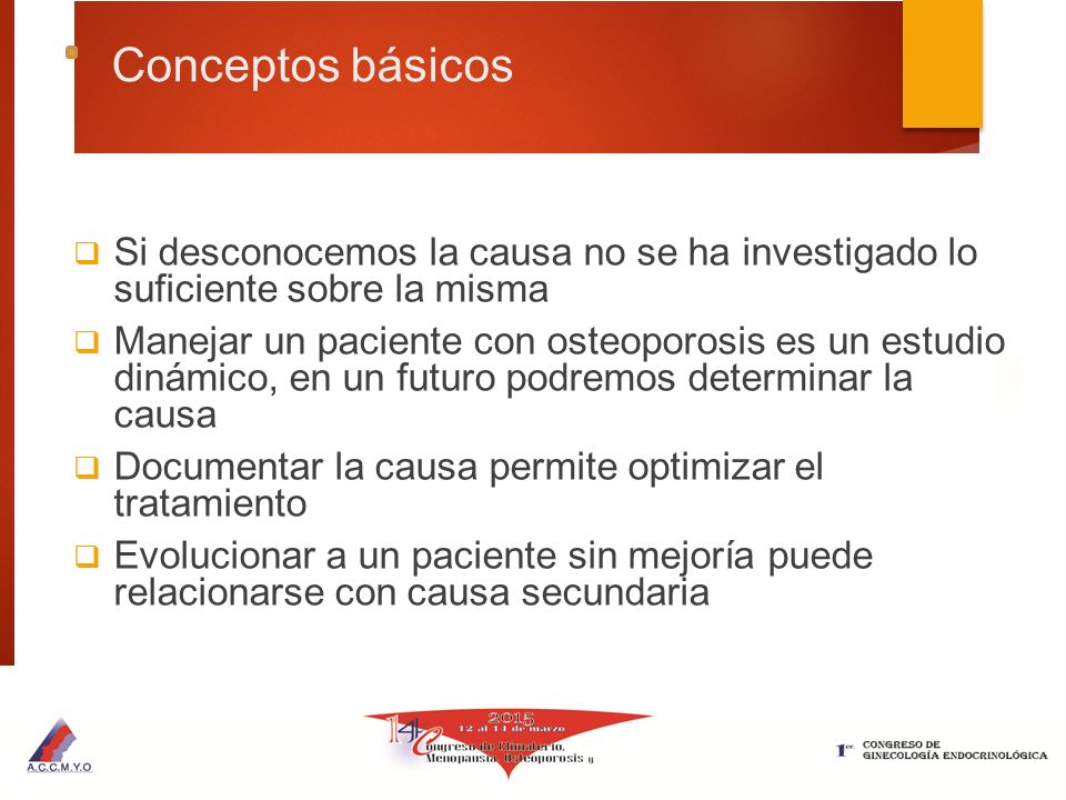 Conceptos básicos Si desconocemos la causa no se ha investigado lo suficiente sobre la misma.