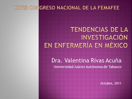 Tendencias de la Investigación en Enfermería en México