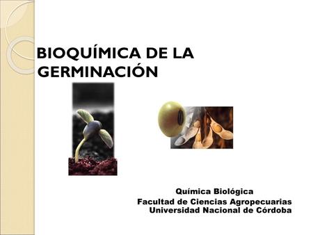 Facultad de Ciencias Agropecuarias Universidad Nacional de Córdoba