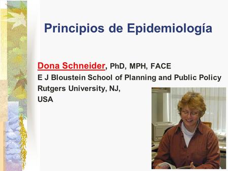 Principios de Epidemiología