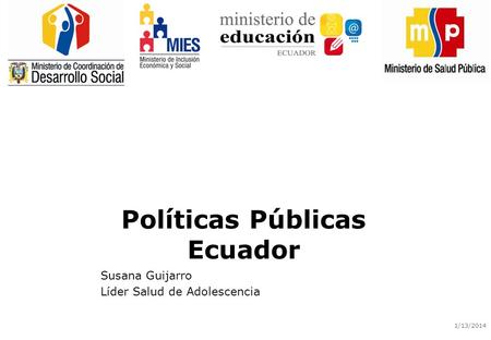Políticas Públicas Ecuador