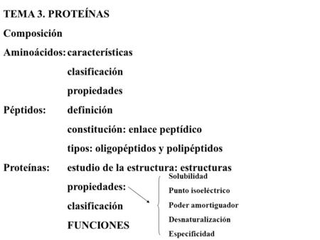 Aminoácidos: características clasificación propiedades