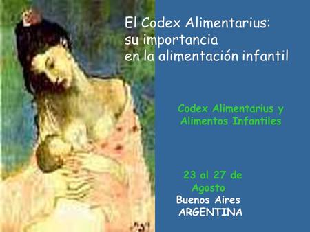Codex Alimentarius y Alimentos Infantiles