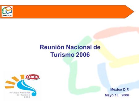 México D.F. Mayo 18, 2006 Reunión Nacional de Turismo 2006.