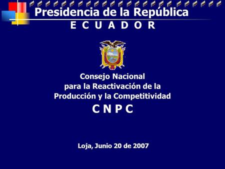 Presidencia de la República C N P C