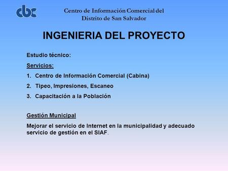 Centro de Información Comercial del Distrito de San Salvador