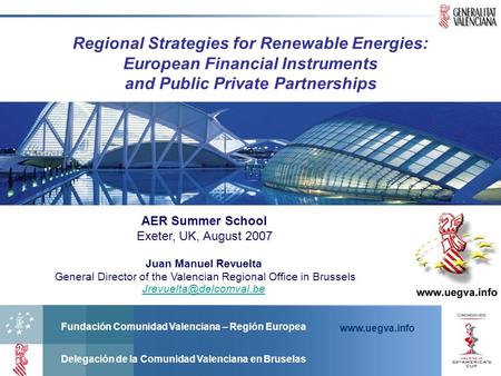 Regional Strategies for Renewable Energies:
