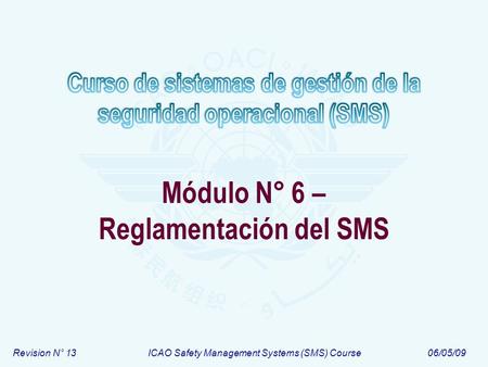 Módulo N° 6 – Reglamentación del SMS
