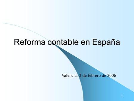 Reforma contable en España