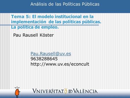 Análisis de las Políticas Públicas