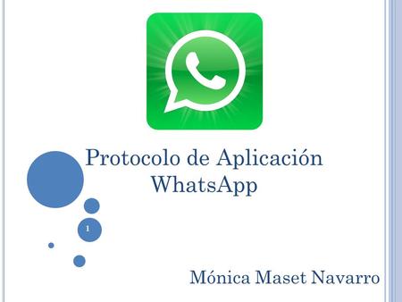 Protocolo de Aplicación WhatsApp