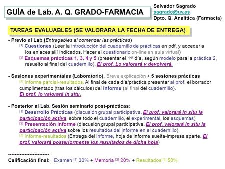 GUÍA de Lab. A. Q. GRADO-FARMACIA