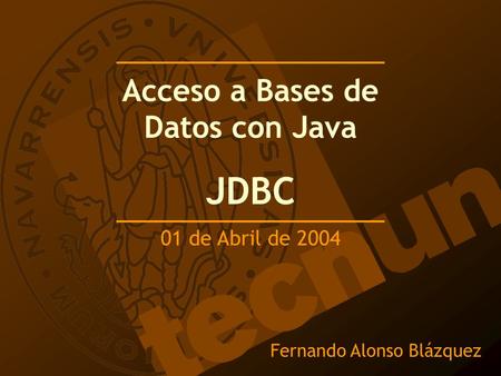 Acceso a Bases de Datos con Java