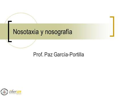 Nosotaxia y nosografía